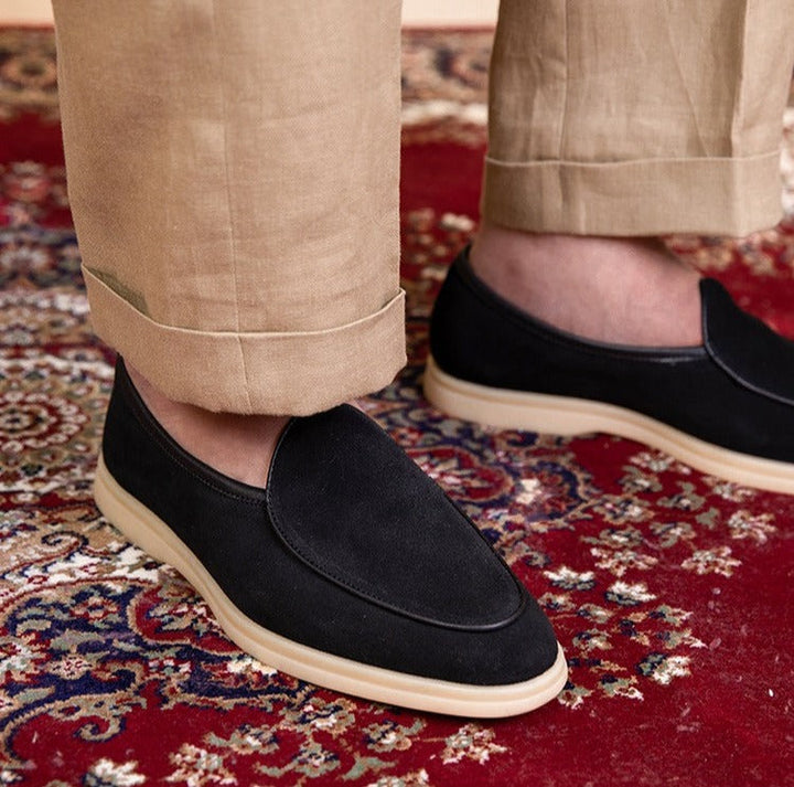 LORENZIO Premium Suede Slip-On Loafers
