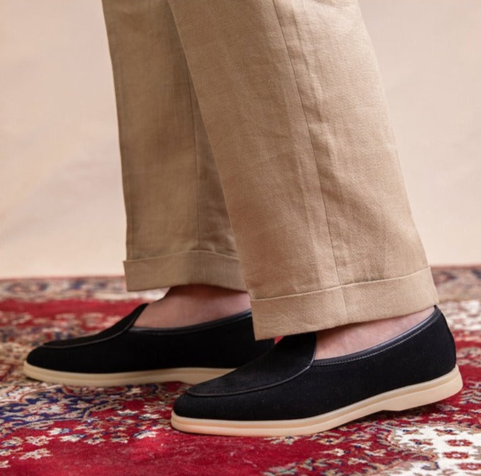 LORENZIO Premium Suede Slip-On Loafers