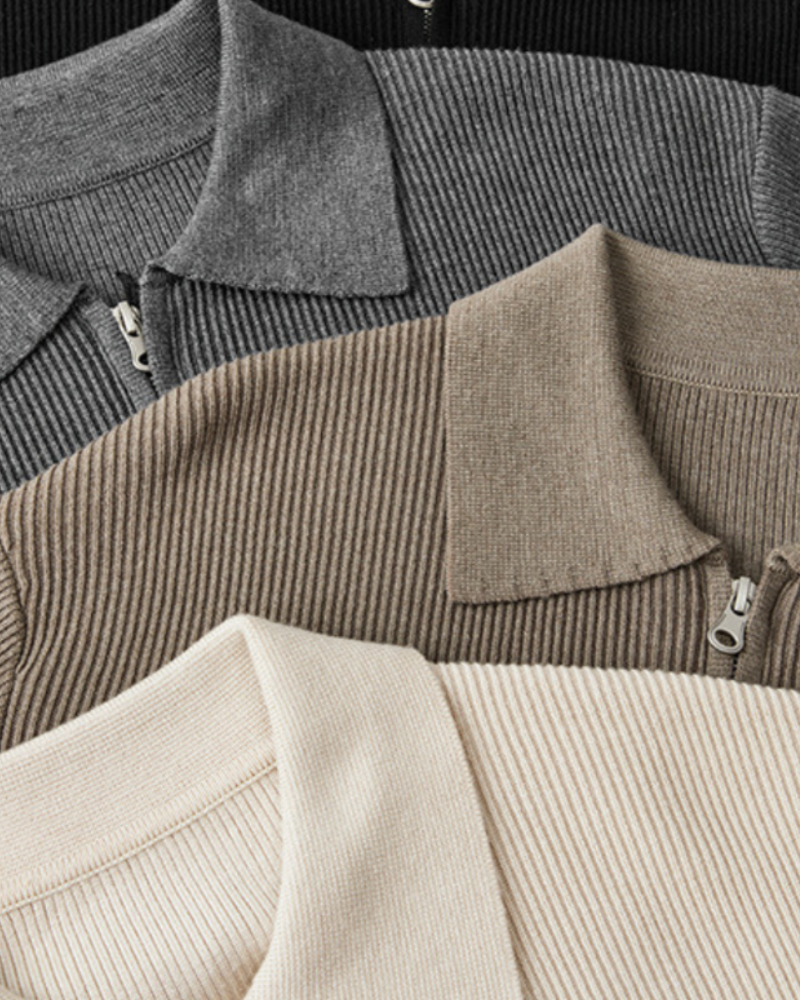 SOREN Premium Knit Long-Sleeve Polo