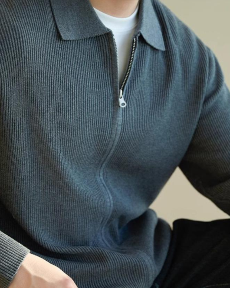 SOREN Premium Knit Long-Sleeve Polo