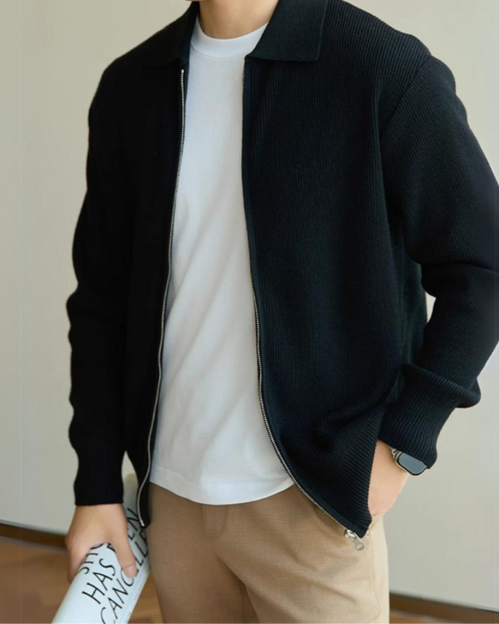 SOREN Premium Knit Long-Sleeve Polo