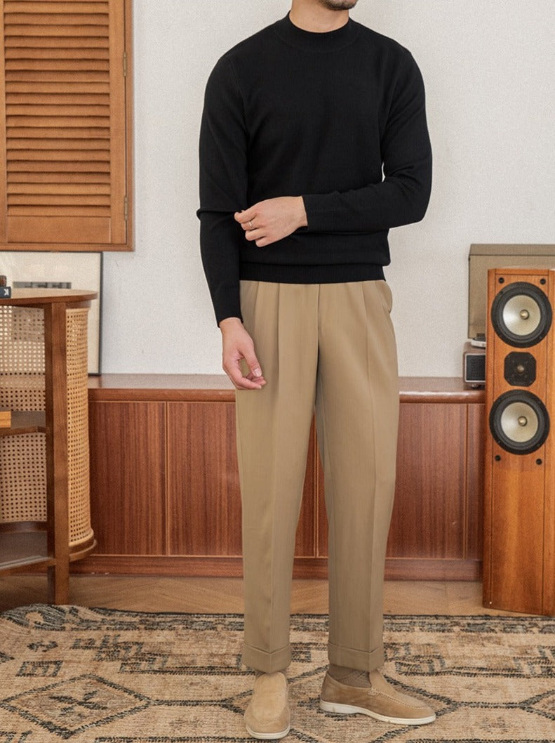 Axel Premium Knit Mock Neck Sweater