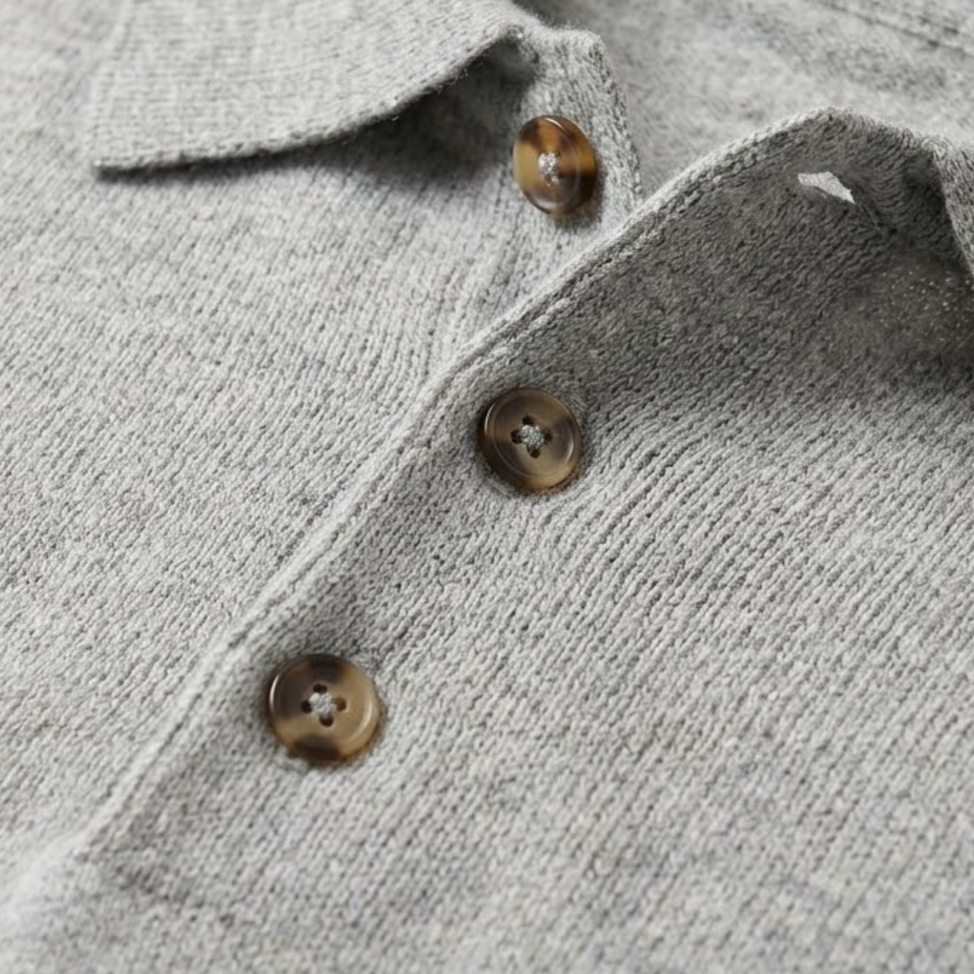 Henry Long-Sleeve Polo Shirt