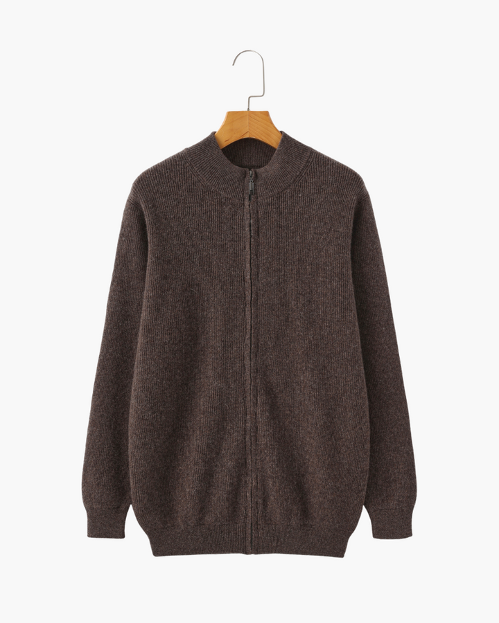 Bennett Premium Merino Wool Full-Zip Sweater