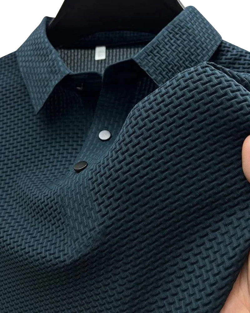 Marc Textured Knit Polo Shirt