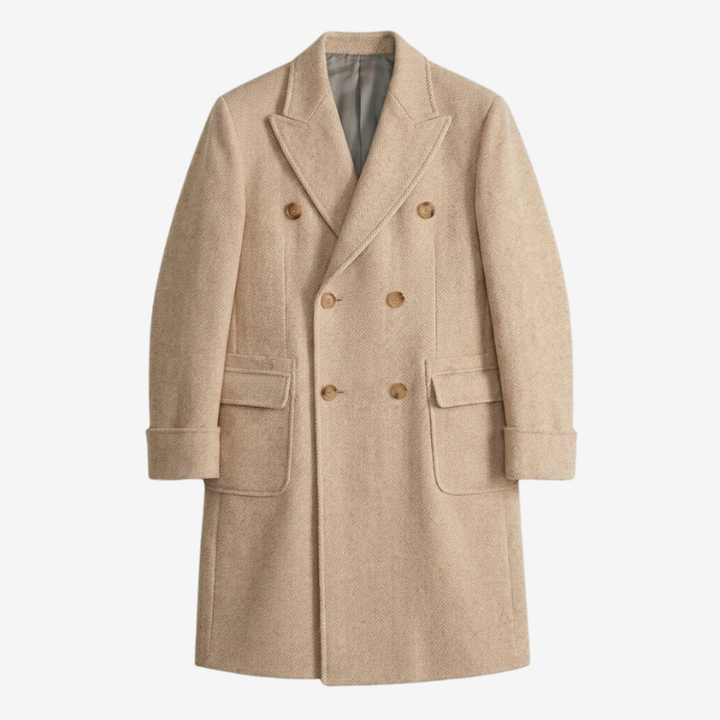 Dominic Classic Vintage Herringbone Coat