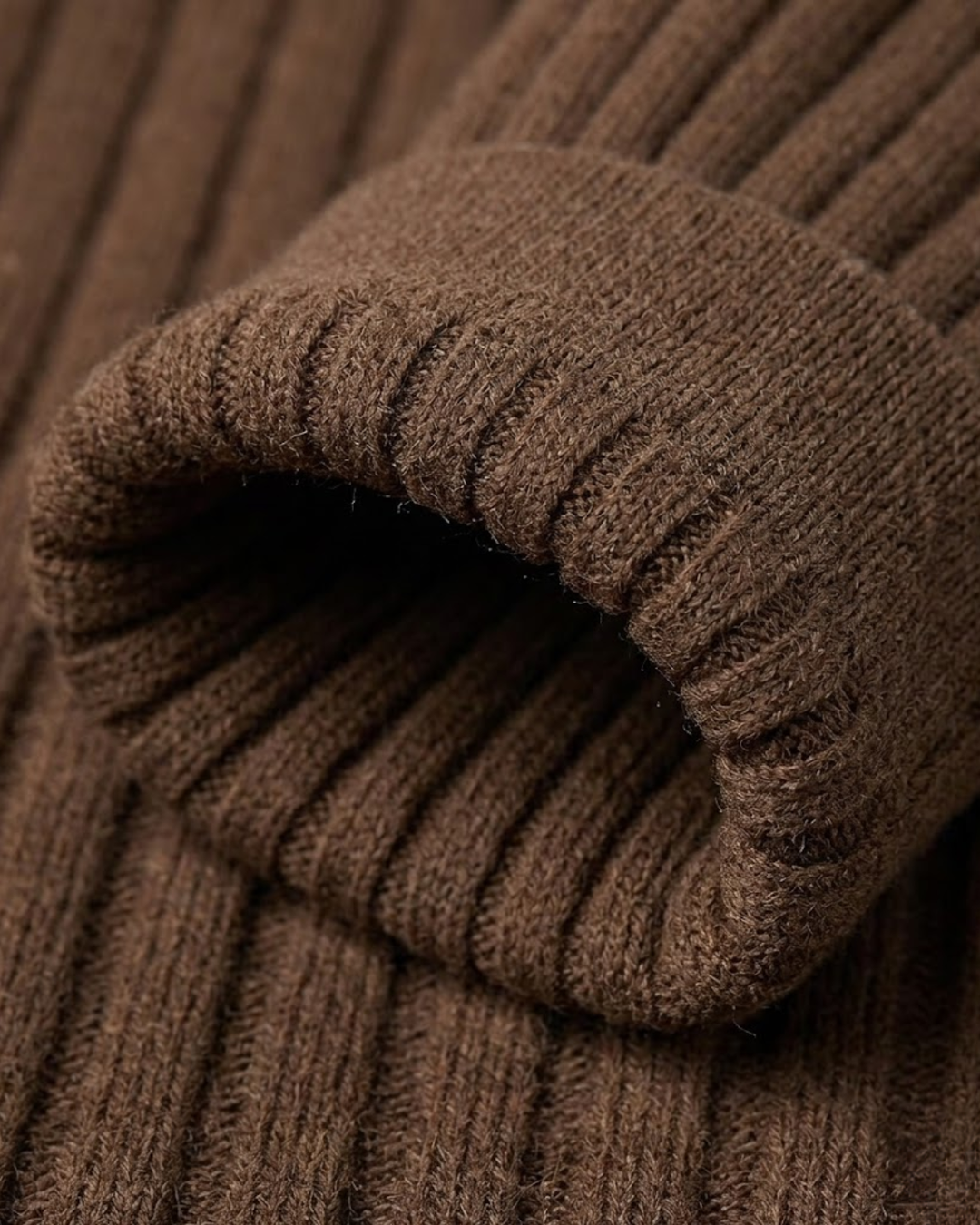 Textured Ribbed Knit Polo Shirt with Open Placket