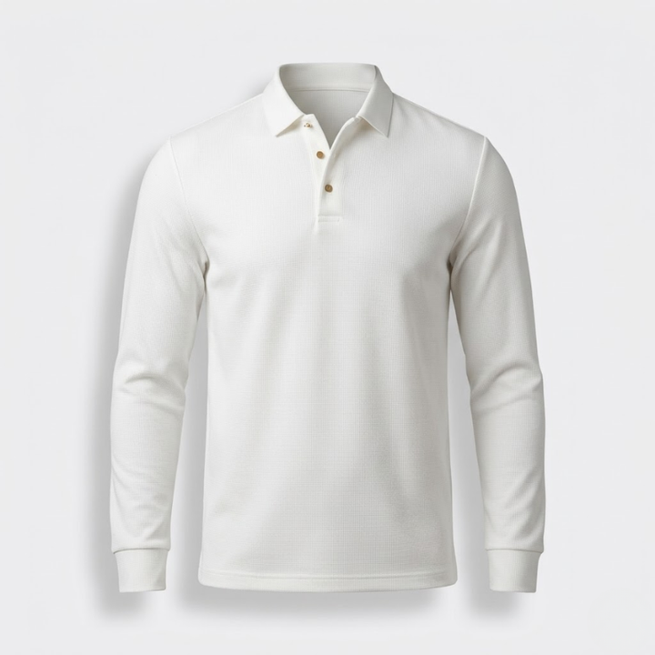 Avery Long-Sleeve Polo Shirt