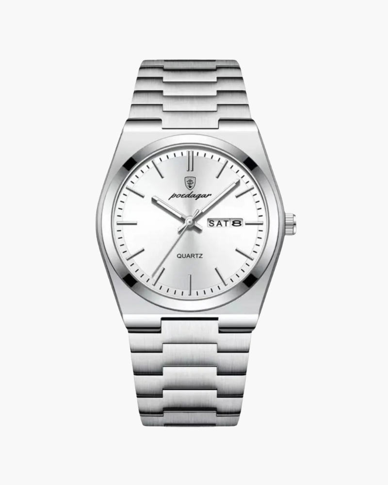 Marine Quartz Watch with Stainless Steel Bracelet