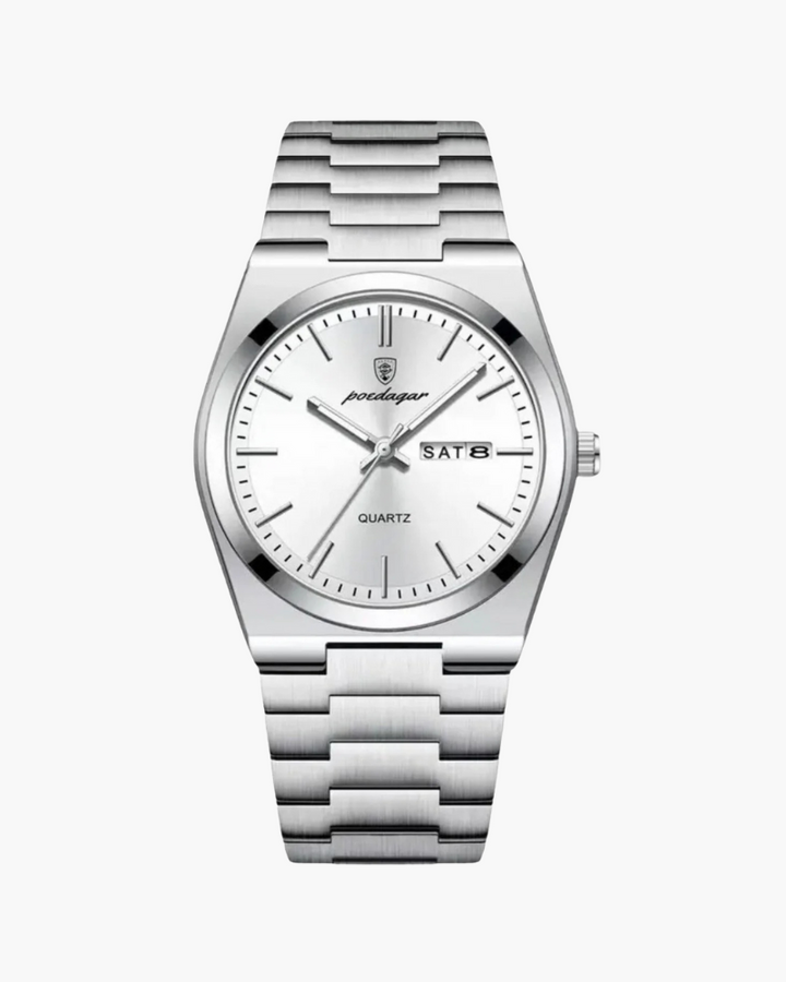 Marine Quartz Watch with Stainless Steel Bracelet