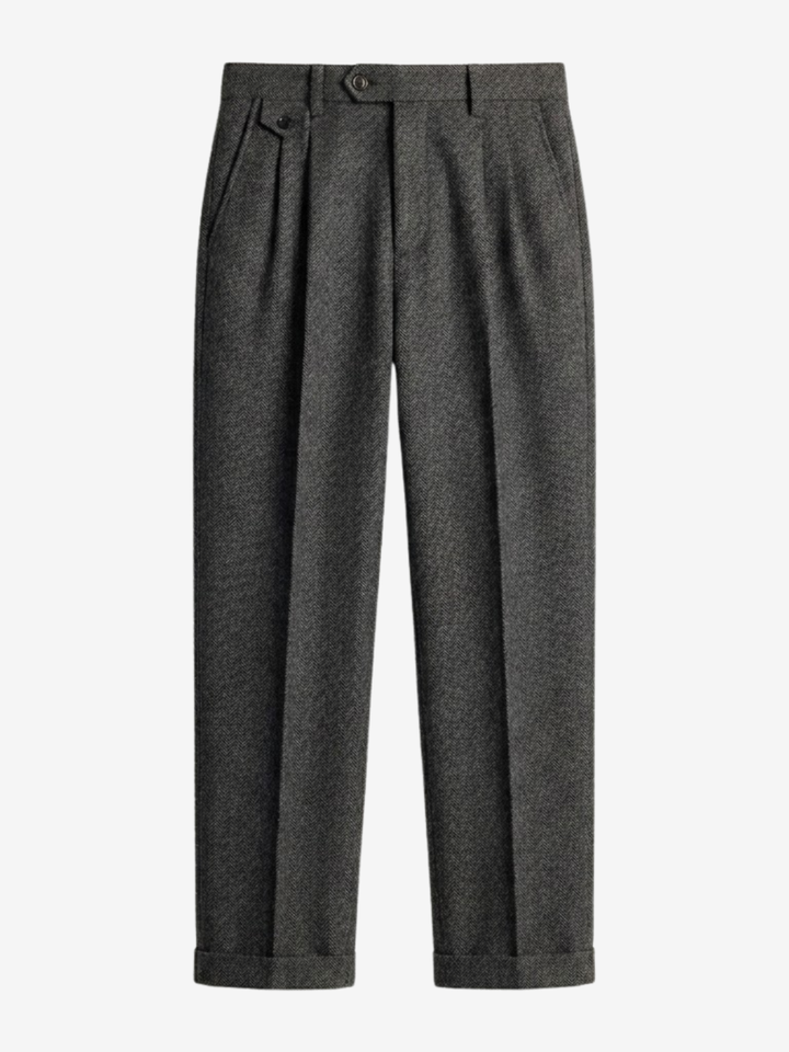 Pleated Wool Trousers
