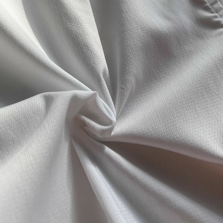 Stretch Cotton Classic Shirt with Semi-Spread Collar
