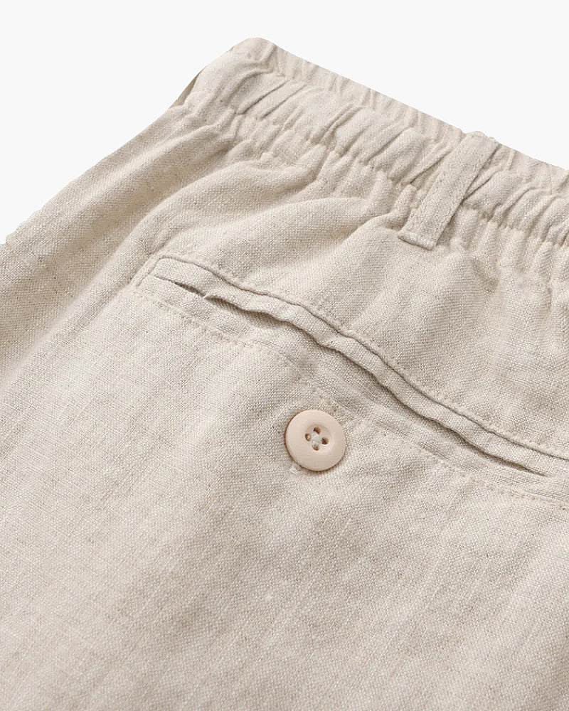 Lightweight Linen Drawstring Shorts