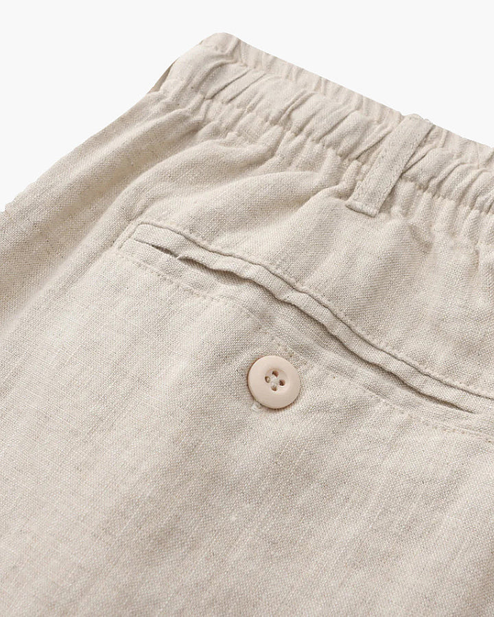 Lightweight Linen Drawstring Shorts
