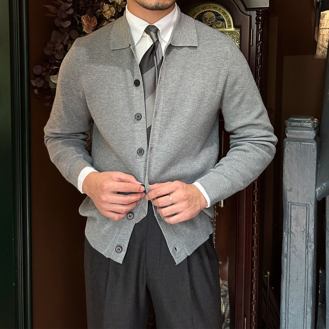 Felipe Classic Collared Cardigan