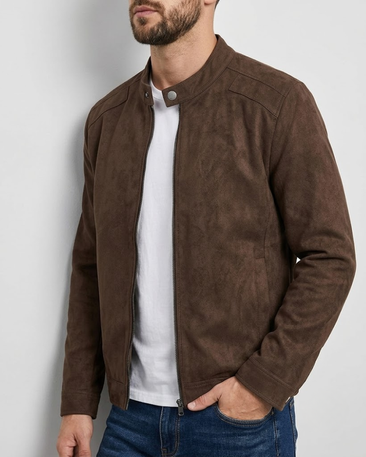 LAURENCE Sleek Zip-Front Jacket