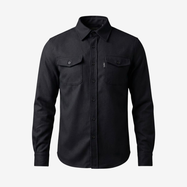 Classic Button-Up Overshirt with Chest Pockets