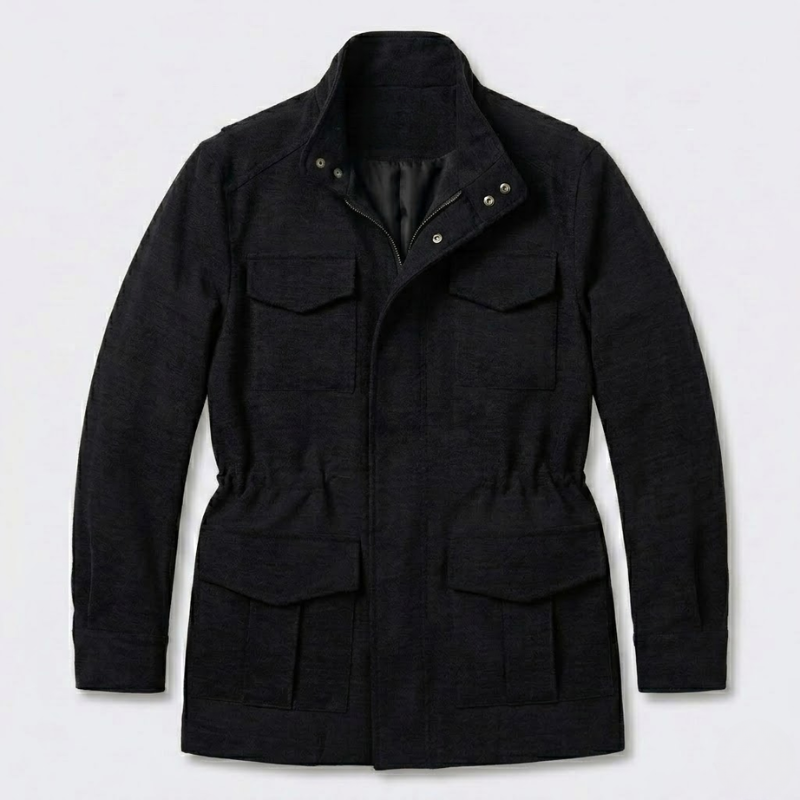Stylish Suede Denim Jacket