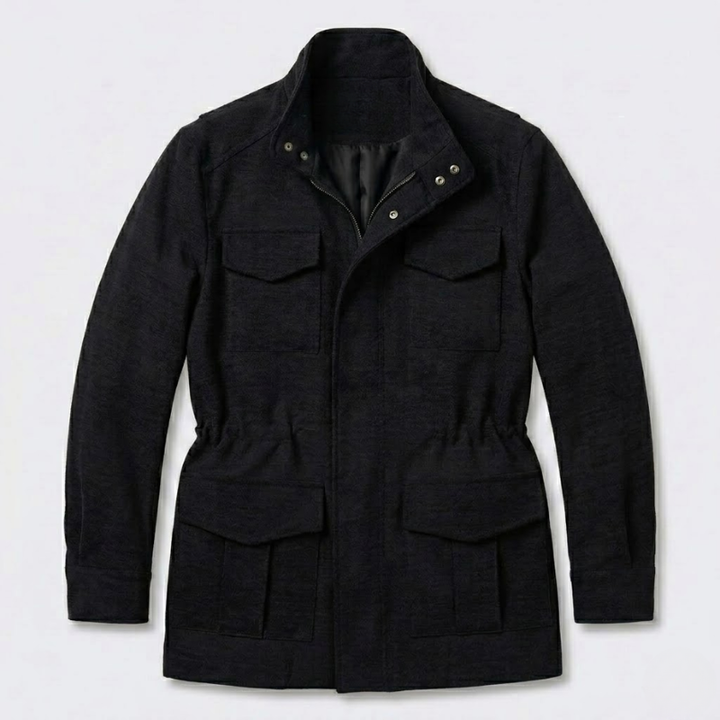 Stylish Suede Denim Jacket
