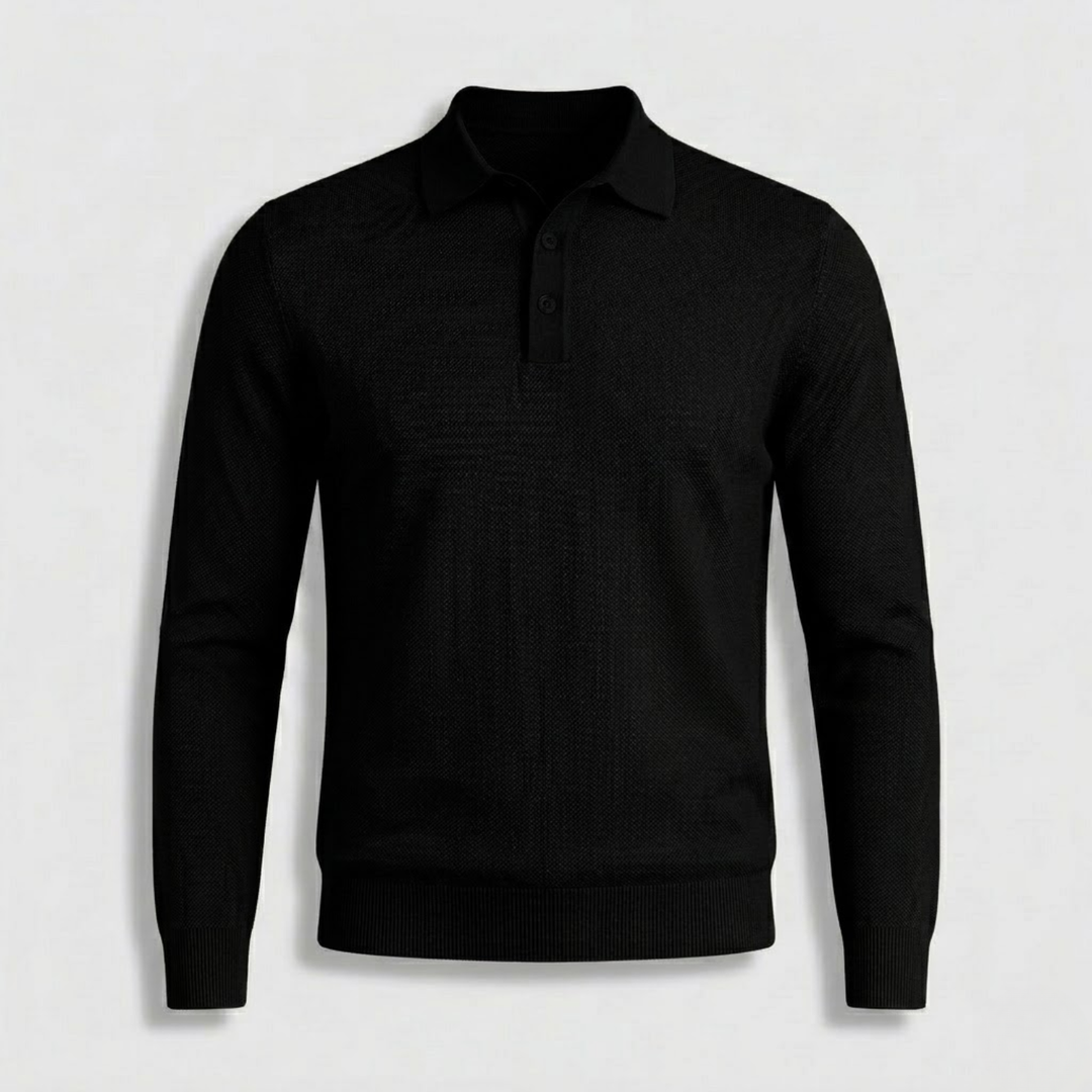 Federico Textured Knit Polo Shirt