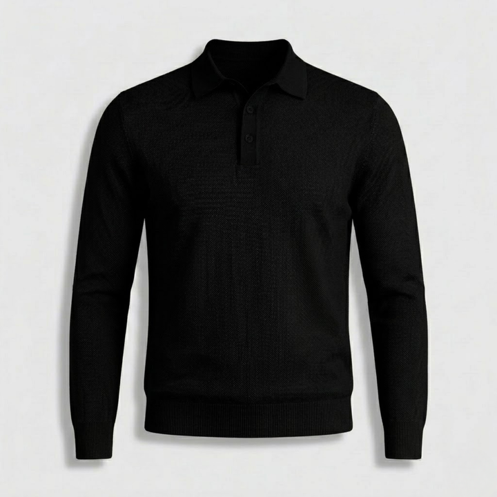 Federico Textured Knit Polo Shirt