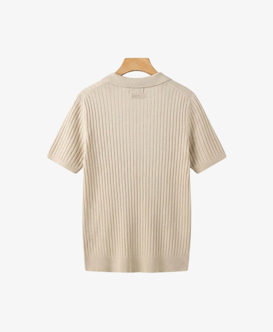 Classic Structured Knit Polo Shirt