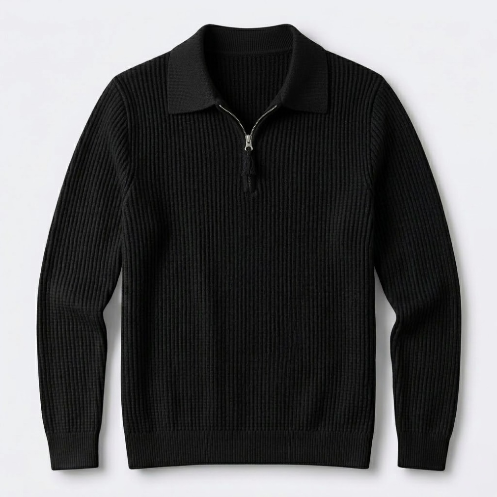 Quarter-Zip Knit Pullover