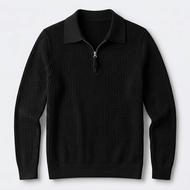 Quarter-Zip Knit Pullover