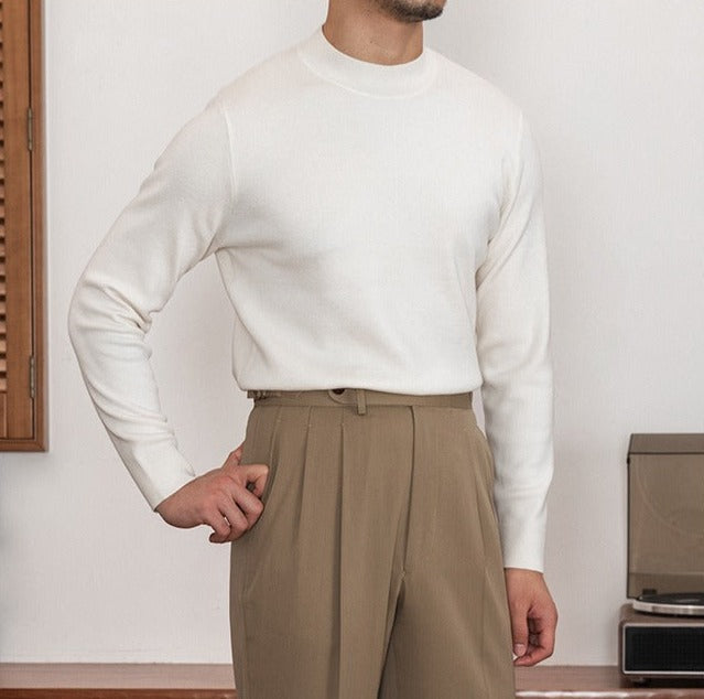 Axel Premium Knit Mock Neck Sweater