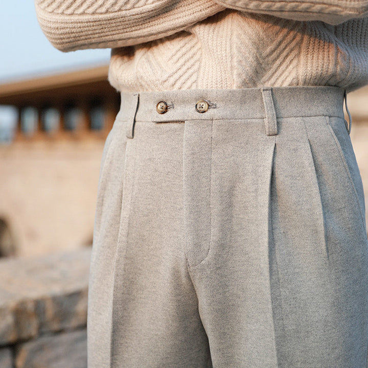 Michel Pleated Trousers – Elegant Tailored Fit