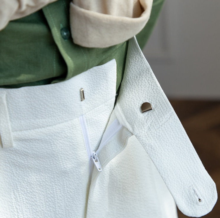 Nicolas Lightweight Seersucker Trousers