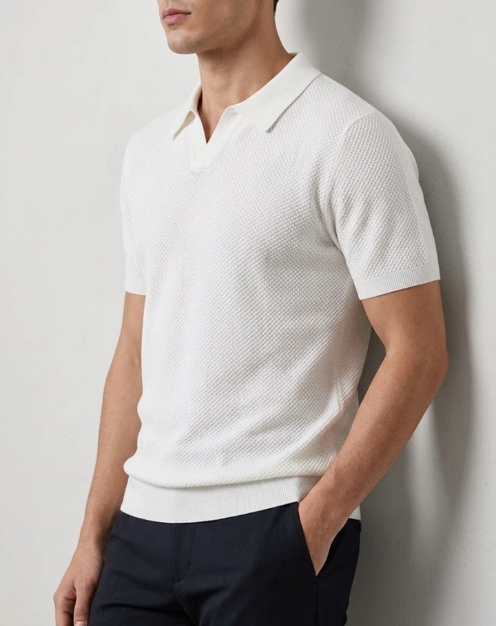 Textured Modern Fit Polo Shirt