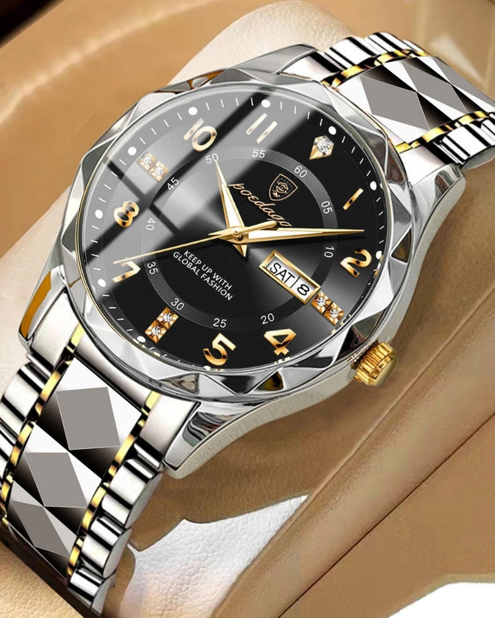 Classic Two-Tone Stainless Steel Quartz Watch
