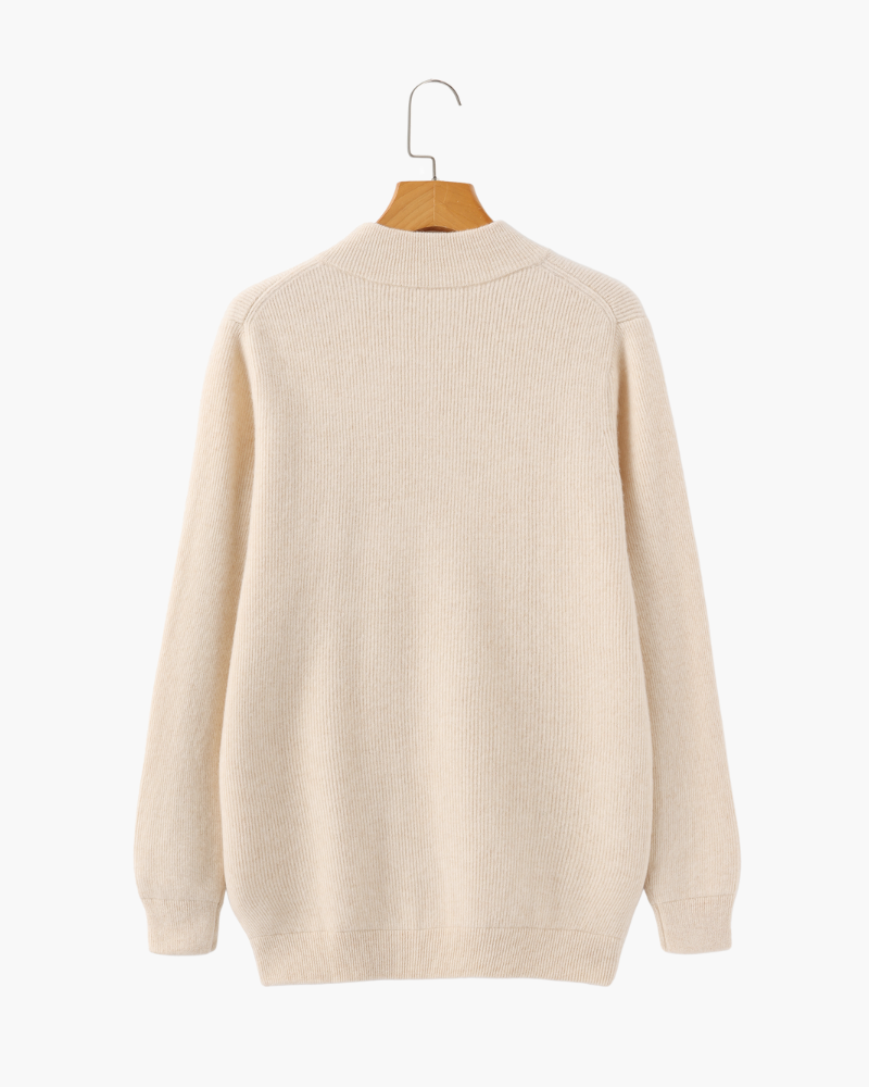Bennett Premium Merino Wool Full-Zip Sweater
