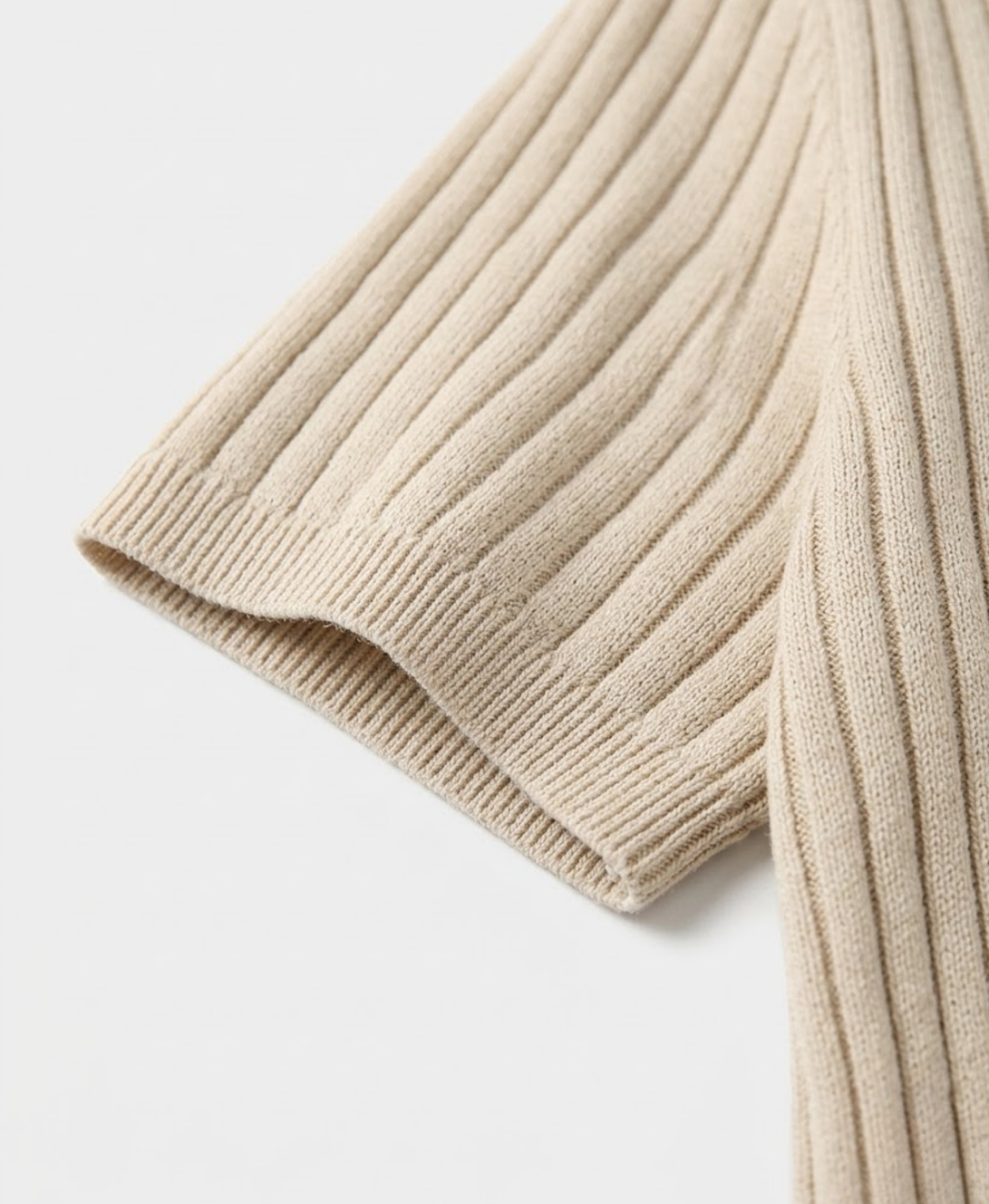 Classic Structured Knit Polo Shirt