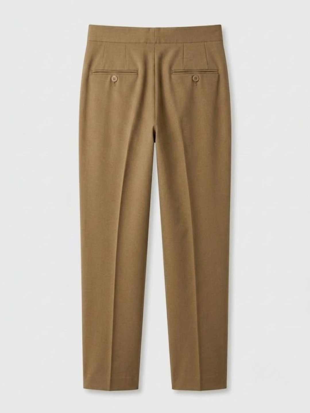 Single Pleat Belted Trousers