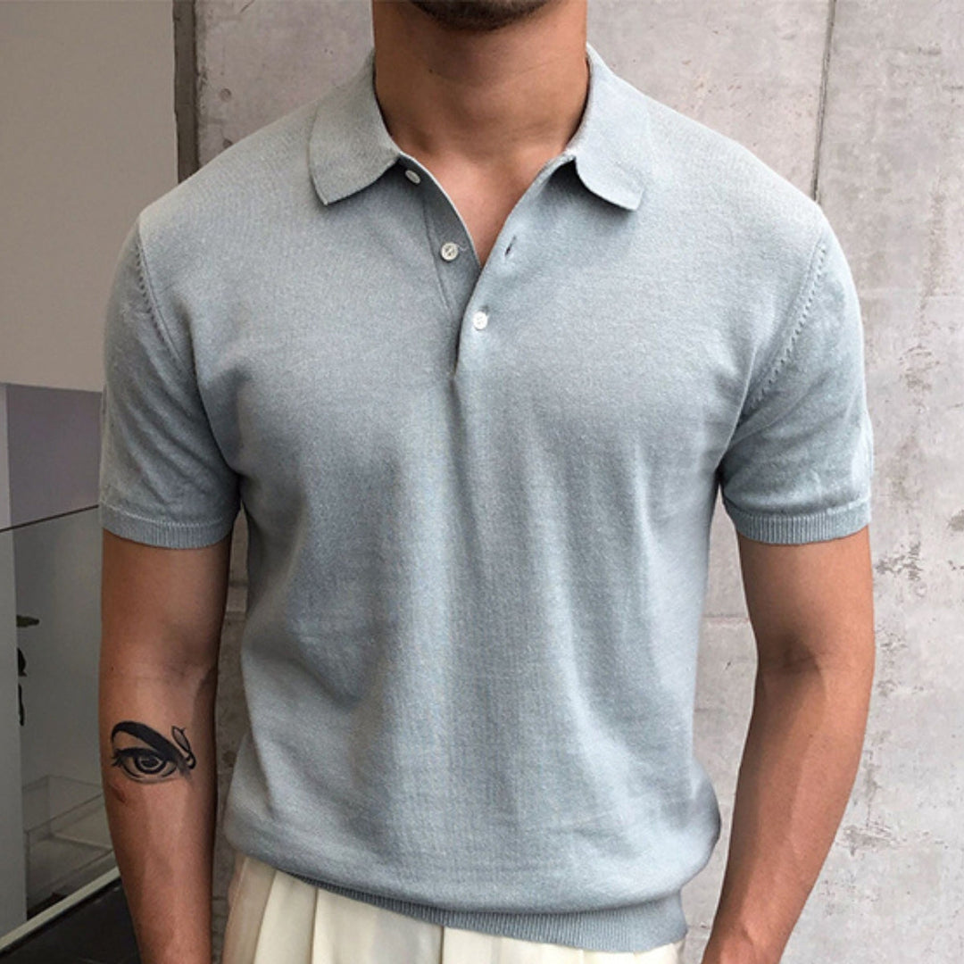 Lightweight Knit Polo Shirt