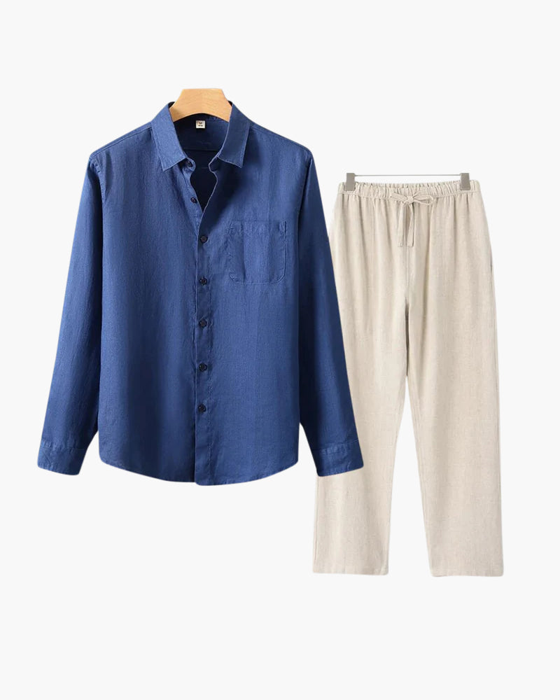Linen Shirt & Pants Set