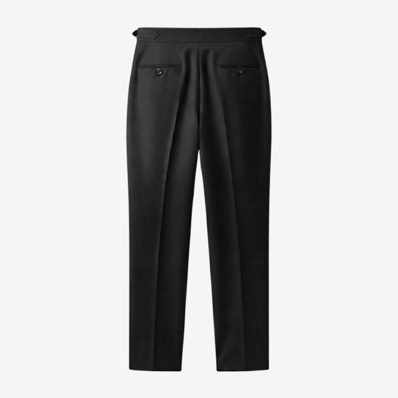 Double-Pleat Relaxed Tapered Pants