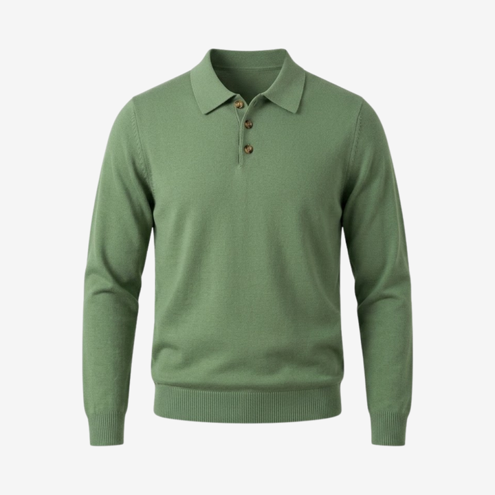 Henry Long-Sleeve Polo Shirt