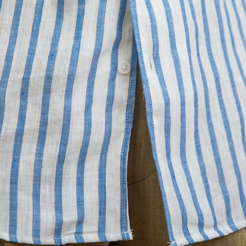 Lorenzo Classic Striped Linen Shirt