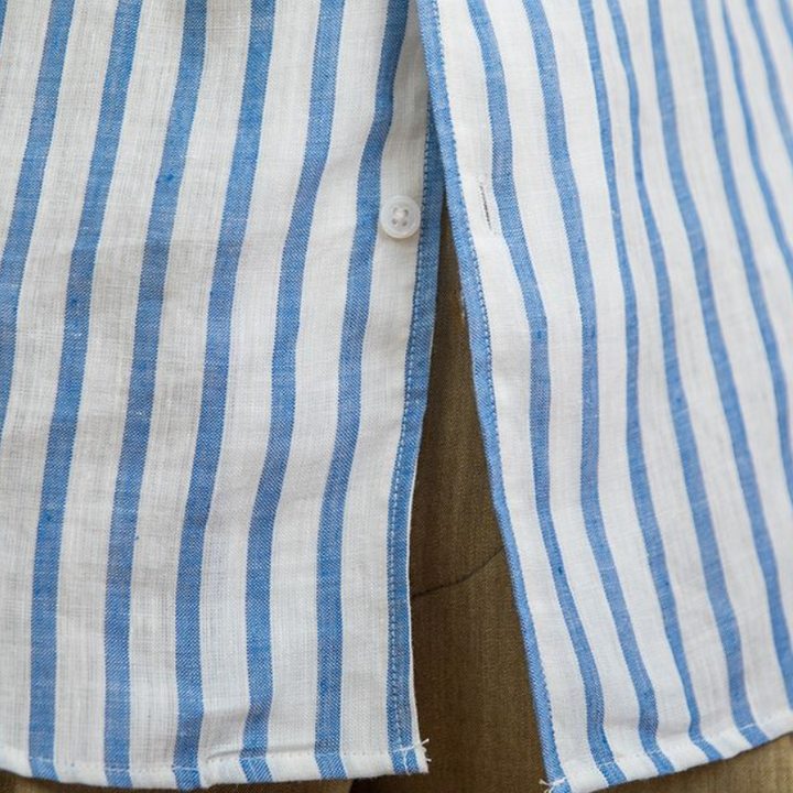 Lorenzo Classic Striped Linen Shirt