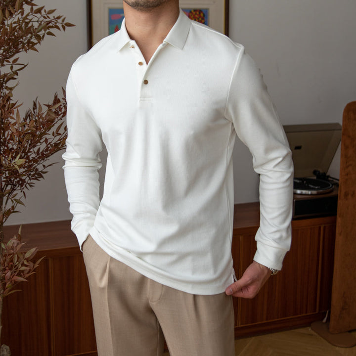 Avery Long-Sleeve Polo Shirt
