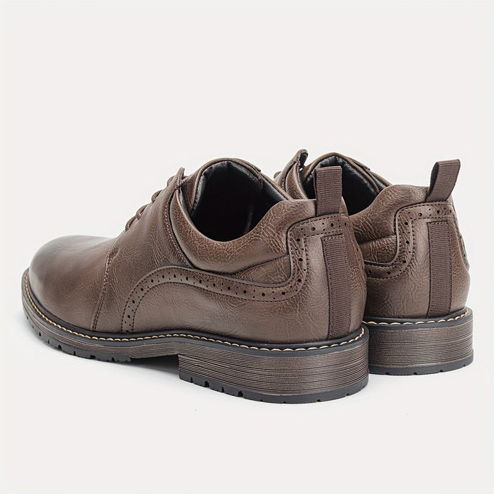 Classic Brogue Derby Dress Shoes