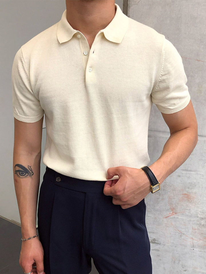 Lightweight Knit Polo Shirt