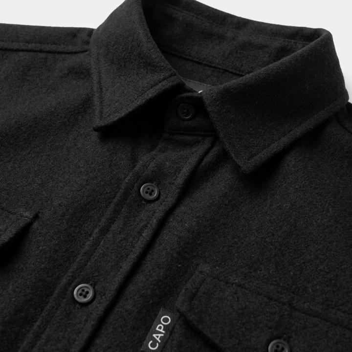 Classic Button-Up Overshirt with Chest Pockets