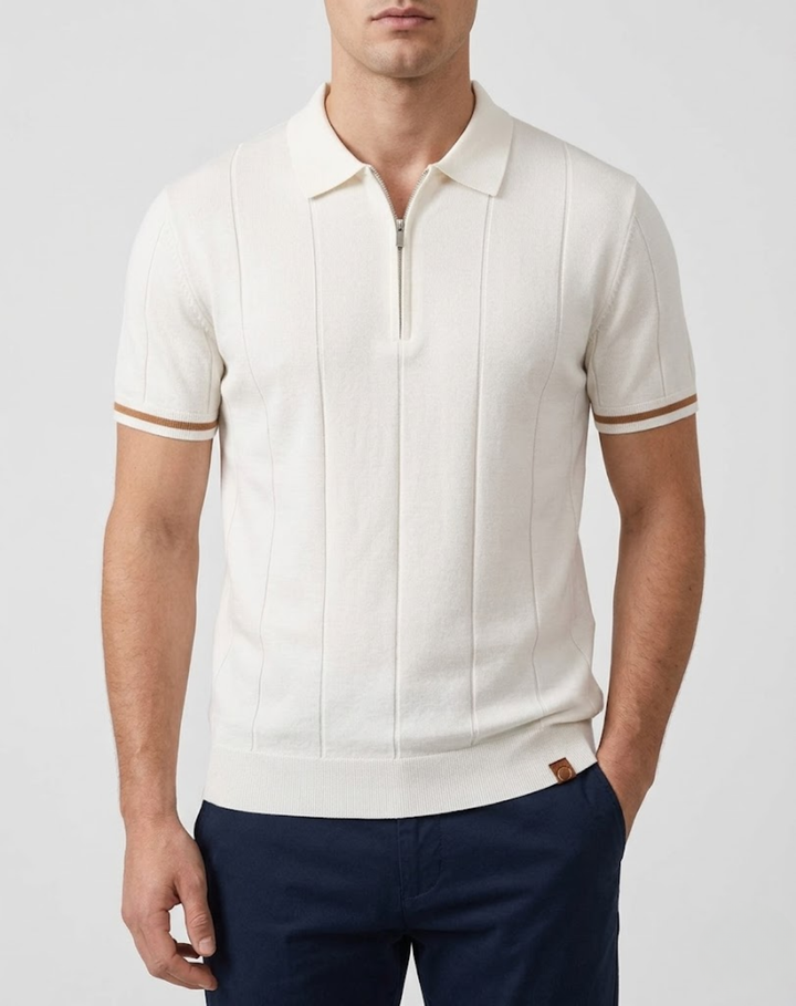 Quarter-Zip Polo Shirt