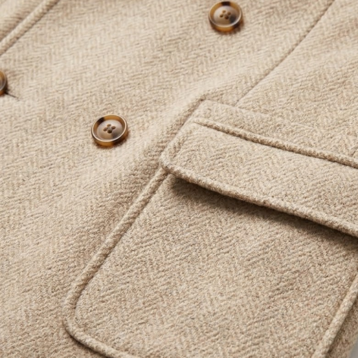 Dominic Classic Vintage Herringbone Coat