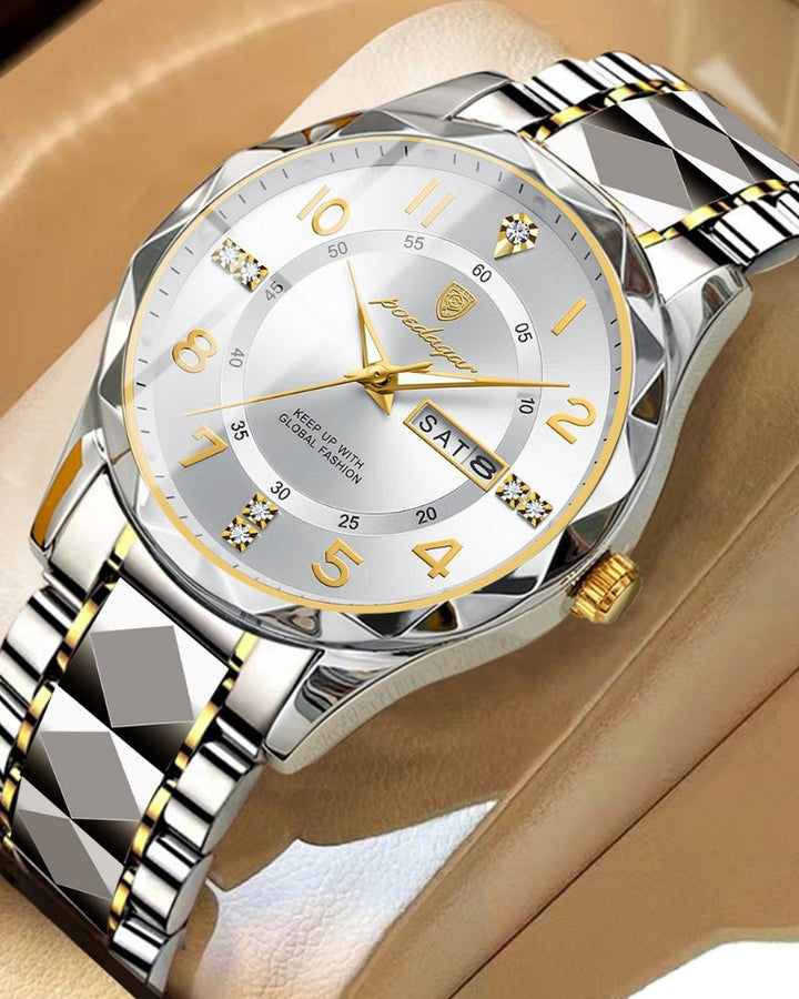 Classic Two-Tone Stainless Steel Quartz Watch