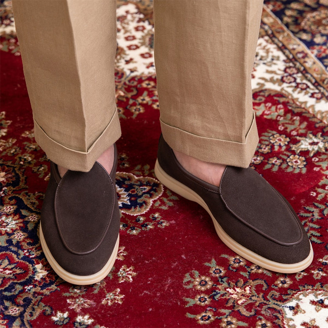 LORENZIO Premium Suede Slip-On Loafers
